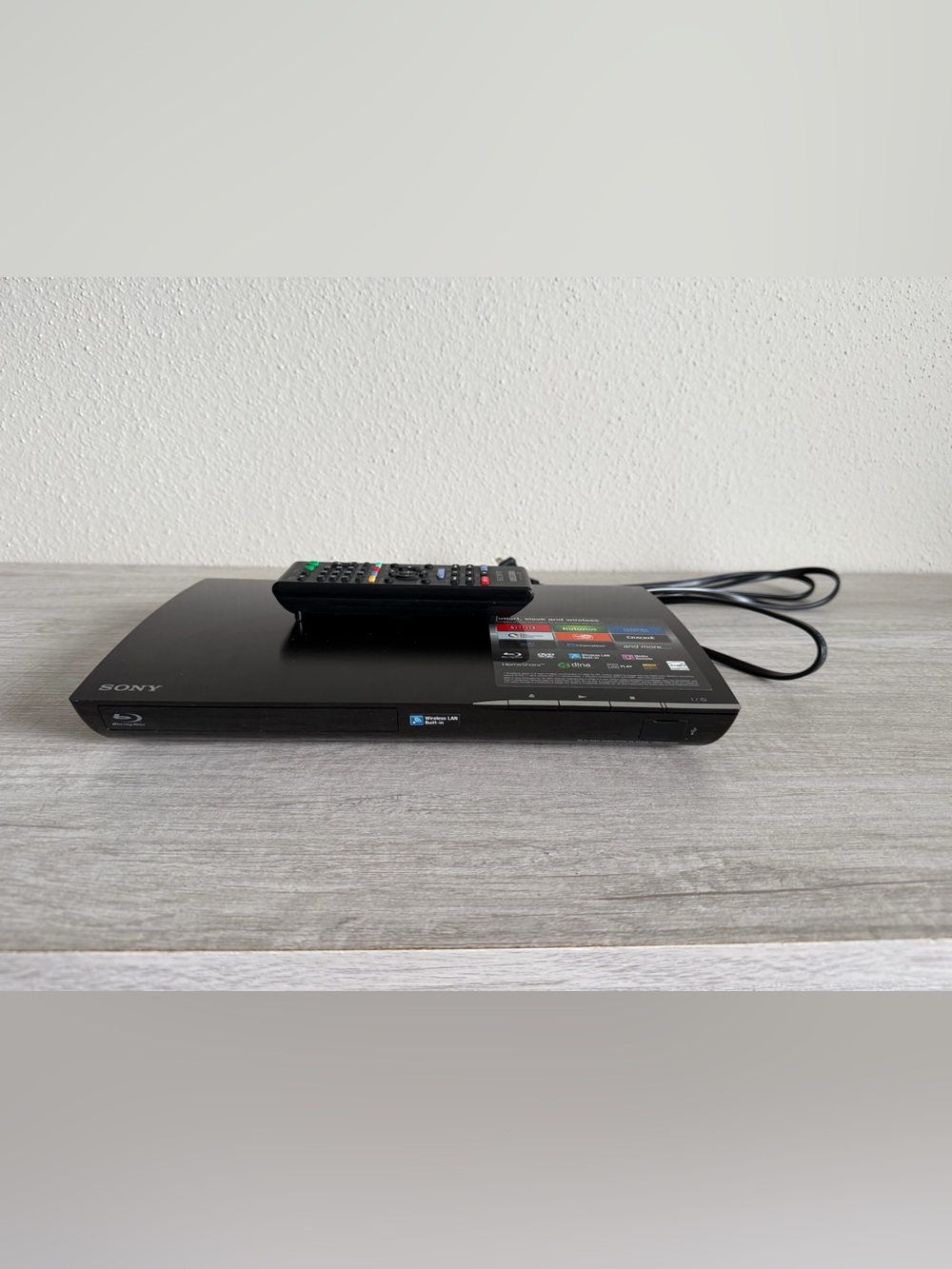 Sony BDP-S390 Blu Ray DVD Player with Remote Control Tested & Works
